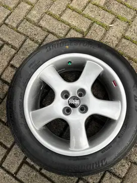 Dijual Velg OZ Polaris R17 Original + Ban Bridgestone Turanza