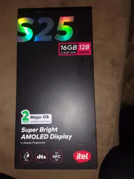 Di Jual HP Itel S25 8/128 full set mulus, No minus sedikitpun.
