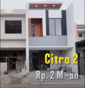 Dijual rumah murah brand new 2 lantai di citra  2