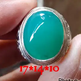 Natural bacan Doko bluish dim 17*14*10 ring alfaka size 8 net harga