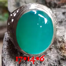 Natural bacan Doko kristal dim 17*14*6 ring alfaka size 8 net harga