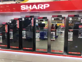 Sedia  berbagai kulkas tipe sharp spesial promo homecredit