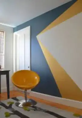 TUKANG Cat dinding corak geometric pola-pola