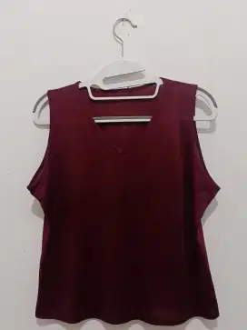 Atasan Maroon (Tanktop)