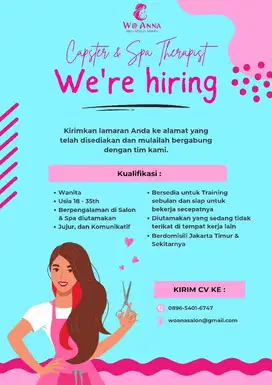 Loker Capster & Spa Therapist