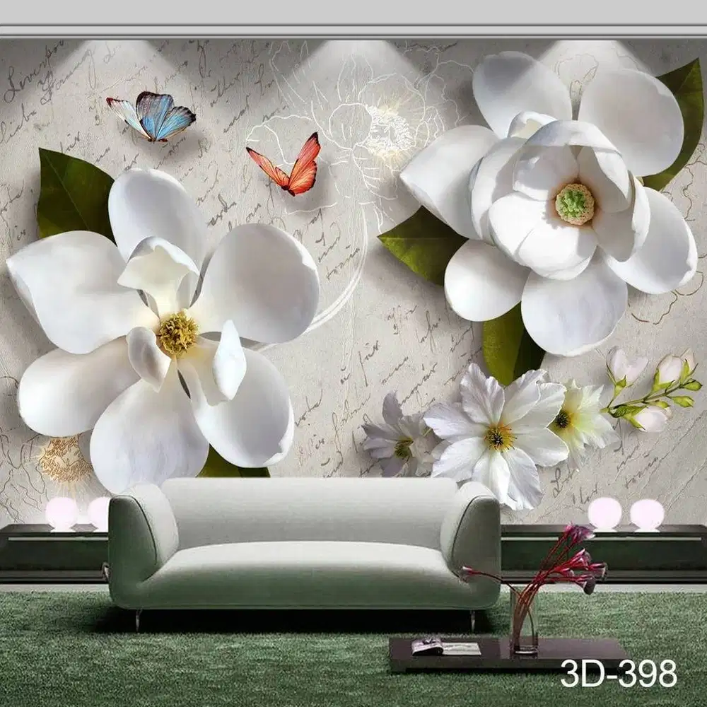 Wallpaper Dinding 3D Custom Desain Korden Gorden Vitrase