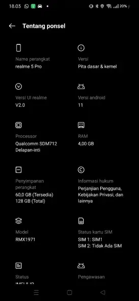 Realme 5 pro 4/128