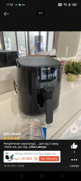 Air frayer philips 18L