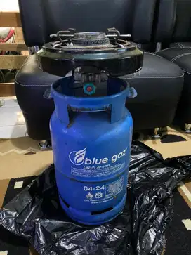Tabung Gas Blue Gaz Lengkap Sama Kompor Stir