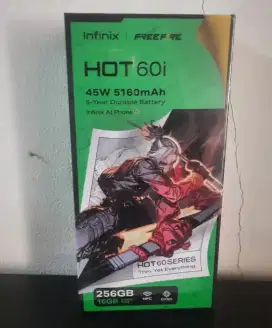 Infinix Hot 60i Silver 8+8/256 ( Resmi ) NFC