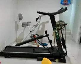 Treadmill elektrik total fitness dan sepeda statis second
