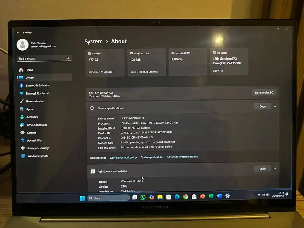Asus Zenbook 14X OLED UX3403VA_Q410VA 8/512GB Black