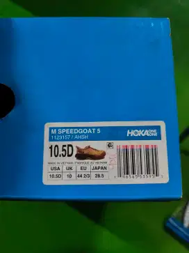 Sepatu Running Hoka Size SPEEDGOAT( UE 44 / UK 10 )