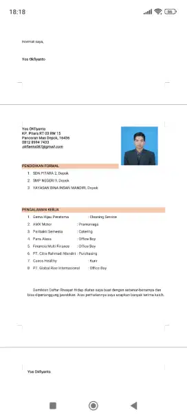 Mencari pekerjaan