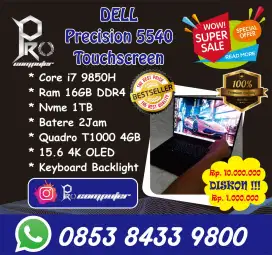 DELL Precision 5540 Touchscreen Gaming Render Prokomputer