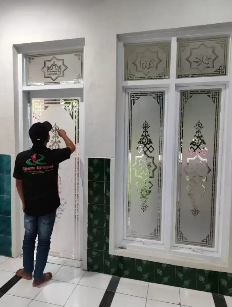 Cutting stiker masjid