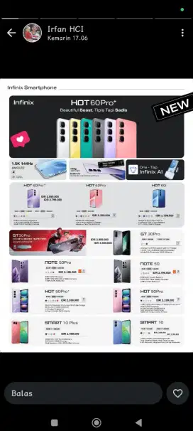 KREDIT INFINIX TANPA DP