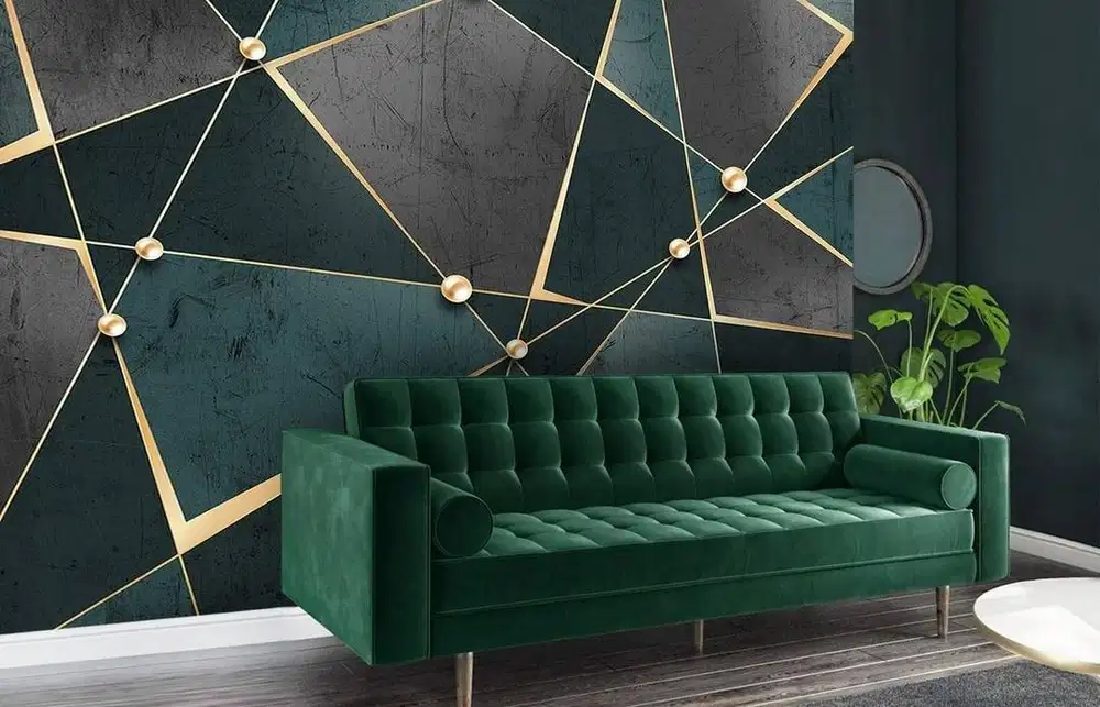 Wallpaper Dinding 3D Custom Desain Korden Gorden Vitrase