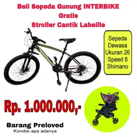 Jual Sepeda MTB gratis Stroller