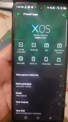 infinix hot 11s nfc 6/128gb