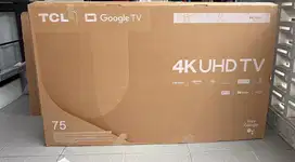TCL 75inch GoogleTV/SmartTV tipe 75V6B UHD LED
