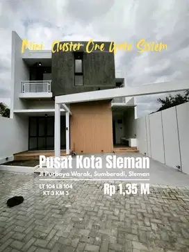 Rumah baru mini cluster dekat kantor pemda Sleman
