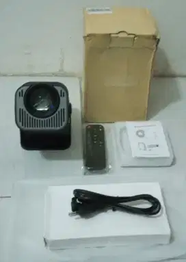 Proyektor HY 320 Android 13 Ram 2/16 Baru Normal Gress Fullset Nett