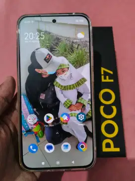 Handphone Poco F7 silver 99% Like New dan Fullset (Nego)