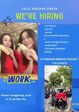 LOKER KHUSUS WANITA