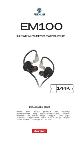 Rexus in ear monitor EM-100