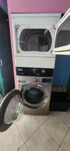 Dijual satu set mesin cuci LG 20Kg dan Maytag Dryer MD620