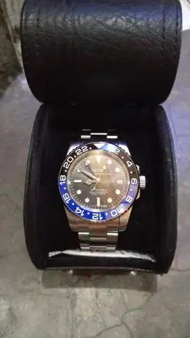 Jam Tangan Seiko Automatic Mod GMT Master II NH34 Dual Time
