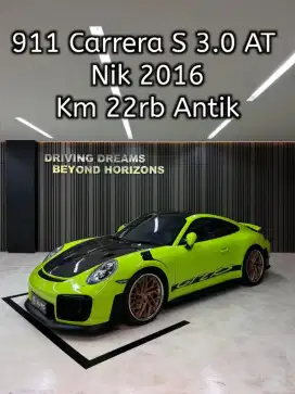 Porsche 911 Carrera S 3.0L AT 2016 Biru Km22rb stiker hijau