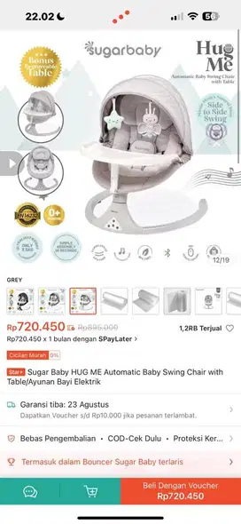Swing chair baby
