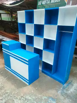 Rak set meja kasir
