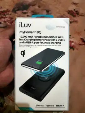 ILUV Qi Charger Wireless Powerbank 10000 mAh