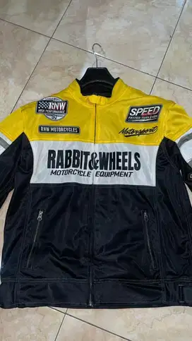 JAKET MOTOR RABBIT AND WHEELS NEW COMBO YELLOW V2 ORIGINAL