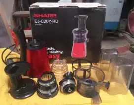 ow juicer sharp EJ-C20Y-RD Preloved second