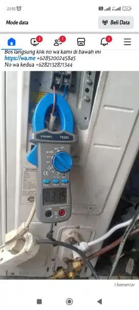 SERVIS AC DAN KULKAS BERGARANSI