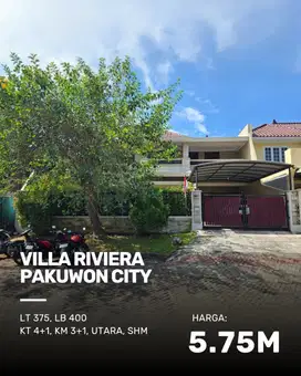 Rumah Villa Riviera Pakuwon City STRATEGIS SIAP HUNI