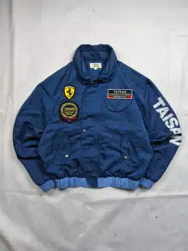 Vtg Taisan Team Porche Ferrari BMW Racing Jacket