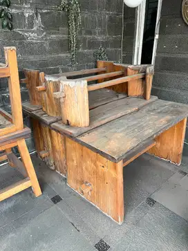 Jual Meja Kursi Kayu Jati Jawa tengah ex cafe