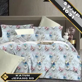 Seprai katun jepang premium butterfly