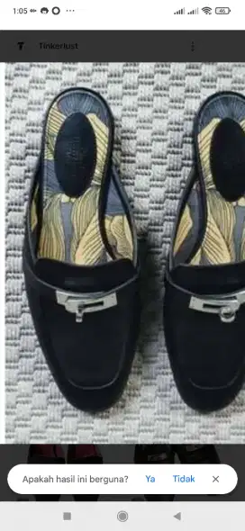 SEPATU SANDAL HERMES KELLY MULES SANDALS MINUS HARUS  SOL BAGIAN KANAN