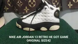 AIR JORDAN 13 RETRO ORIGINAL SIZE42 Kndisi ok90% asli bukan lokal/kw