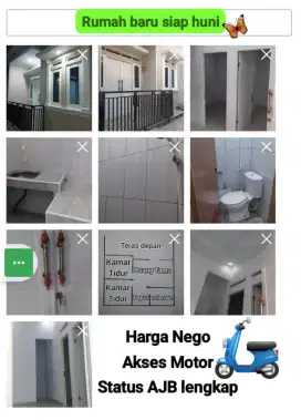 Rumah murah strategis bangunan baru
