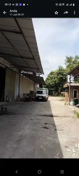 Dijual tanah industri harga NJOP  bonus gudang tua,Jatiuwung,tangerang