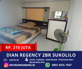 DIAN REGENCY MURAH‼️ Apartemen 2BR Furnish Dekat ITS Sukolilo