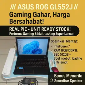 ASUS ROG GL552J + Speaker Soundbar
