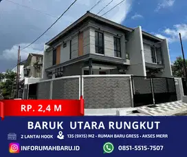 BARUK UTARA Lebar 9 ‼️Rumah Hook Baru Gress 2 Lantai Selangkah MERR